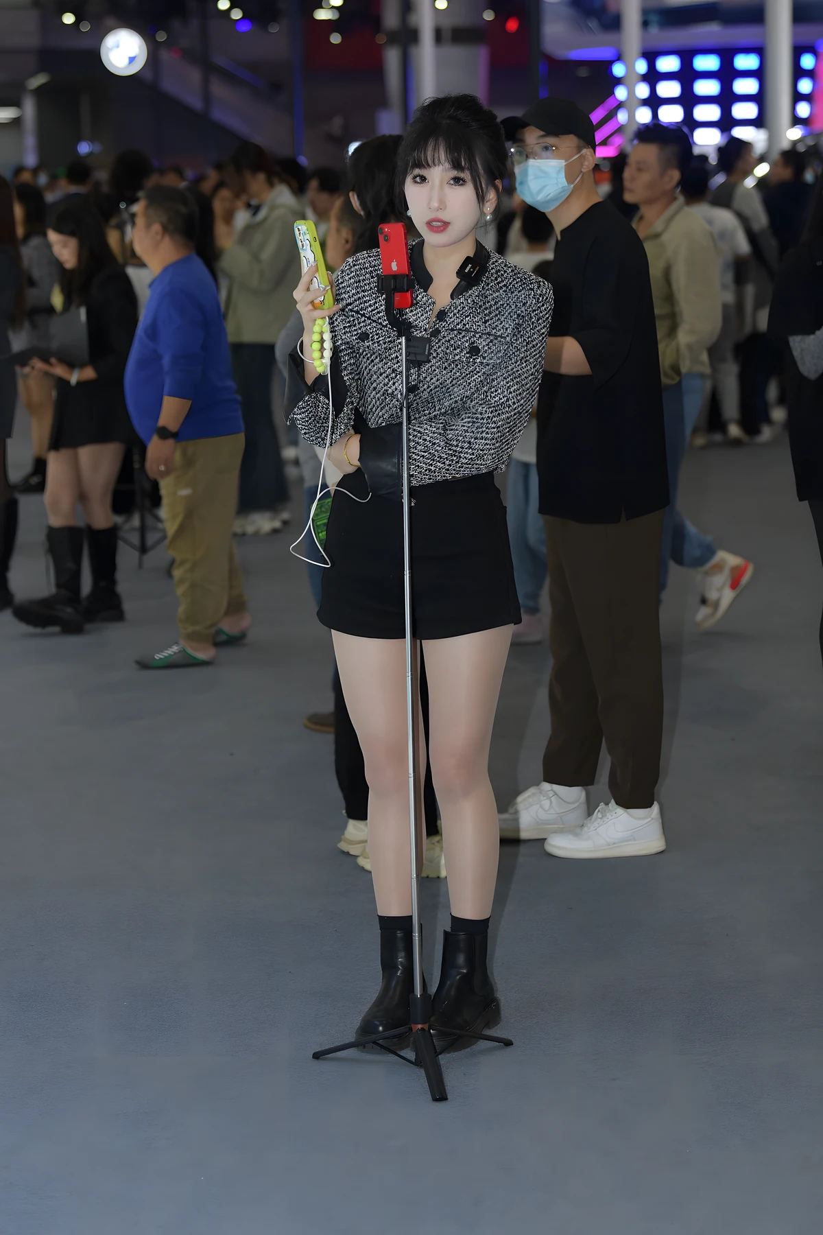 短靴短裤主播J8942