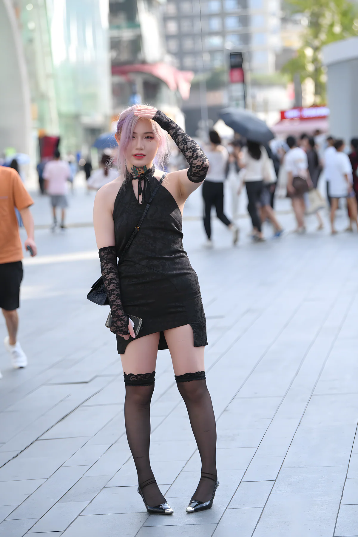 性感黑色裙装J9508