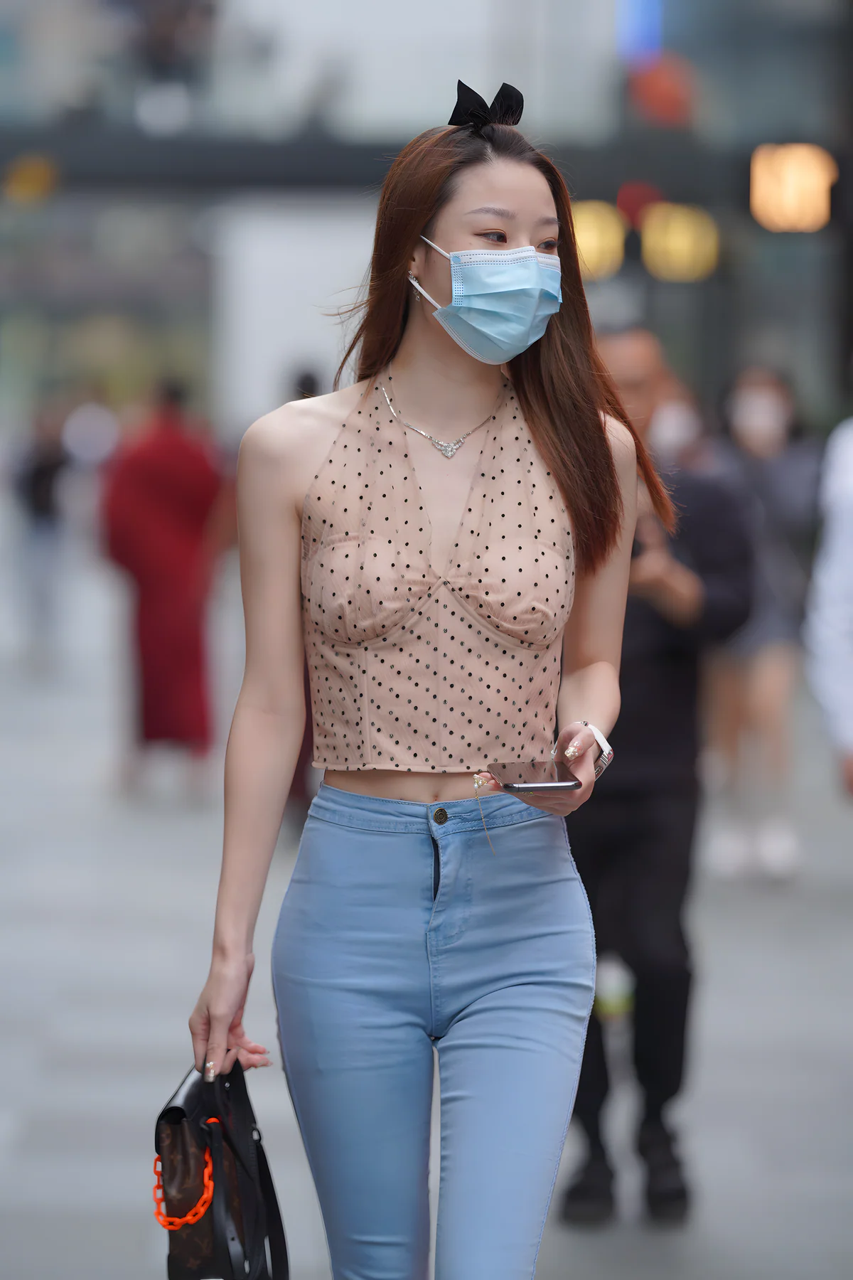 铅笔牛仔裤J9879